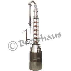 15 Gallon  4" Complete Sight Glass Moonshine Still- 6 Plate