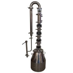 8 Gallon 3" Complete Flute Distiller with Copper Bubble Plates- 4 Sections