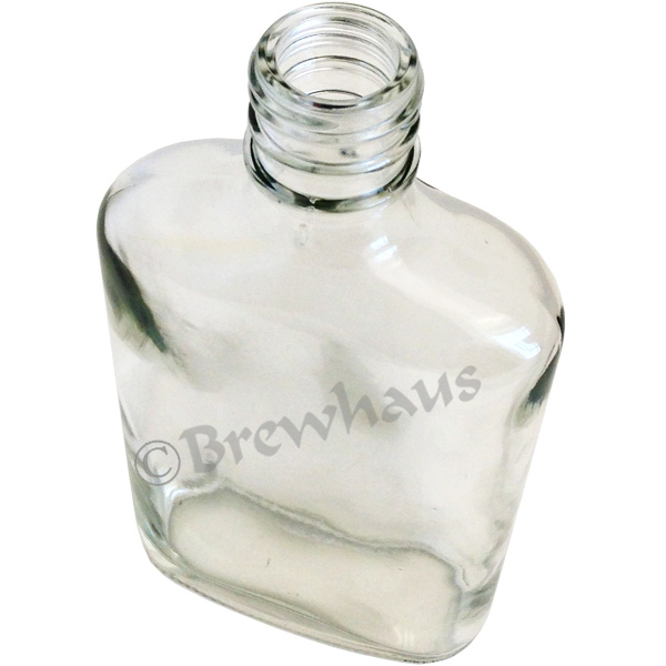 250ml Flask Liquor Bottles, Clear, 24/cs - Image 3