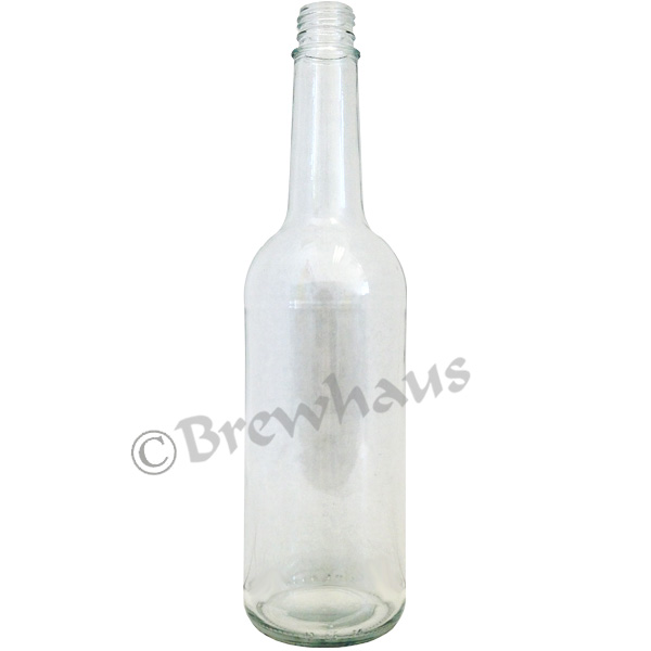 750ml Liquor Bottles, Clear, 12/cs