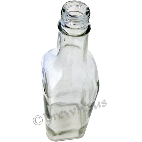 750ml Square Liquor Bottles, Clear, 12/cs - Image 2