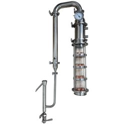 4" Sight Glass Distillation Column- 4 Plate